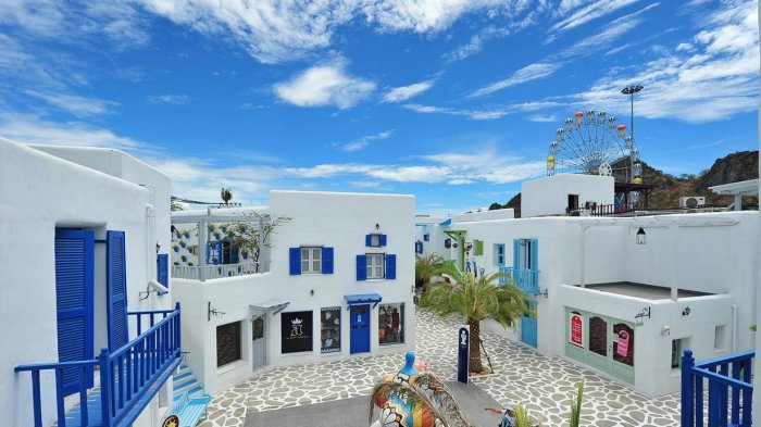 Yunani Hadir di Santorini Park Thailand